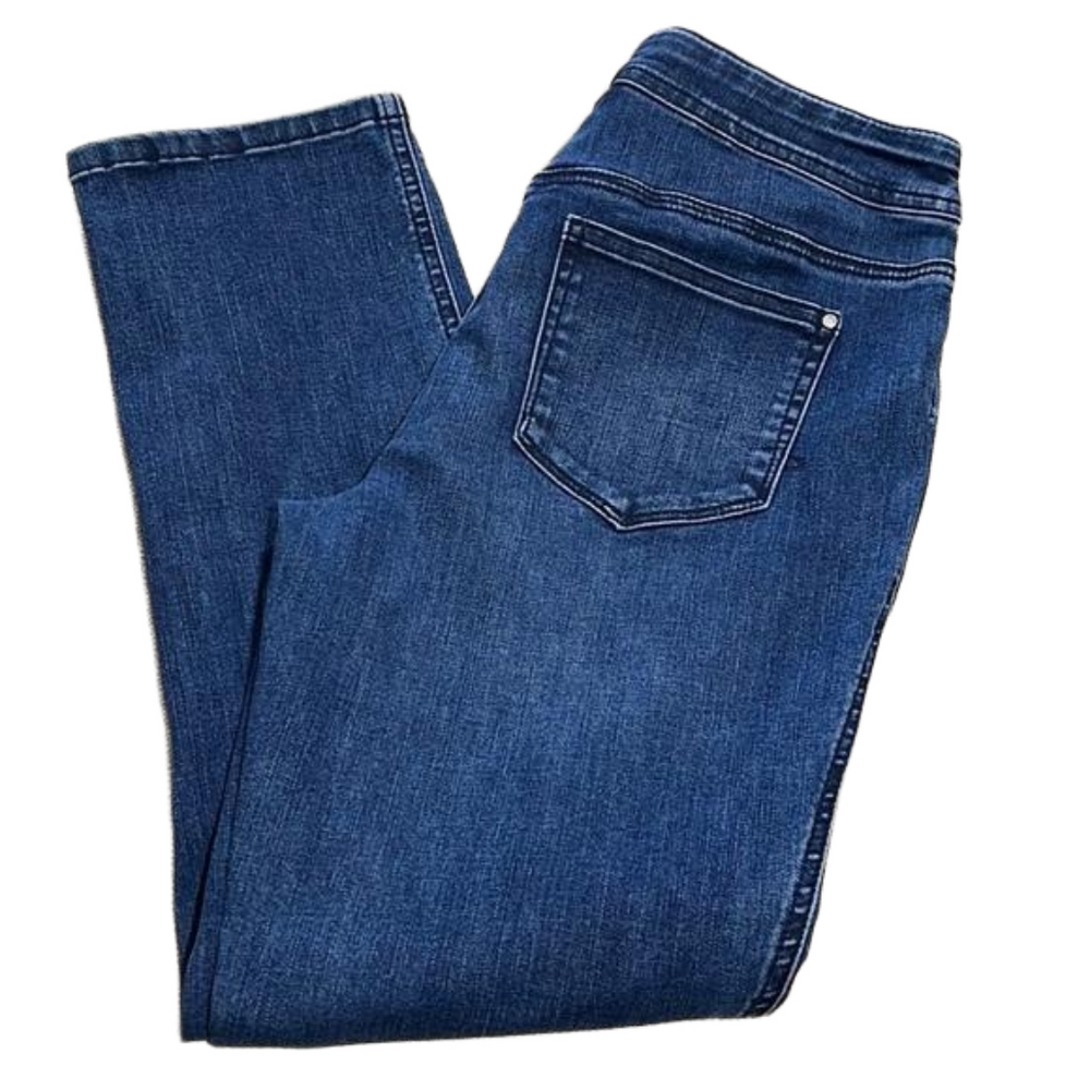 Chico’s Pull On Straight Leg Denim Jeans - EUC